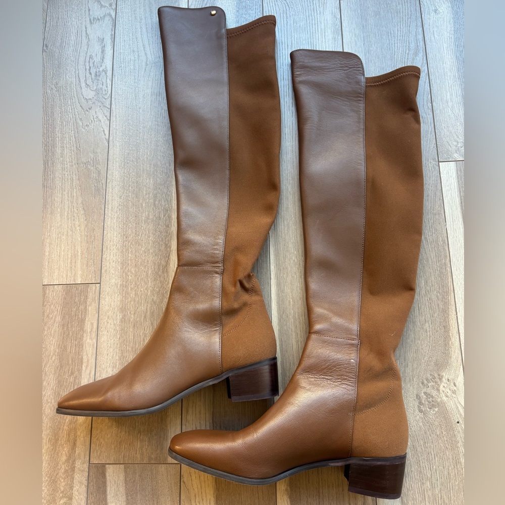 Stuart Weitzman Tan Over the Knee Boots